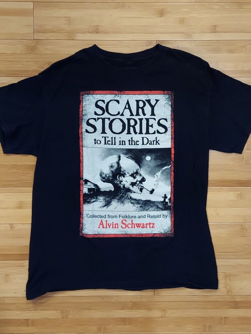Scary Stories To Tell In The Dark Graphic Tee Black Red & White Size Medium